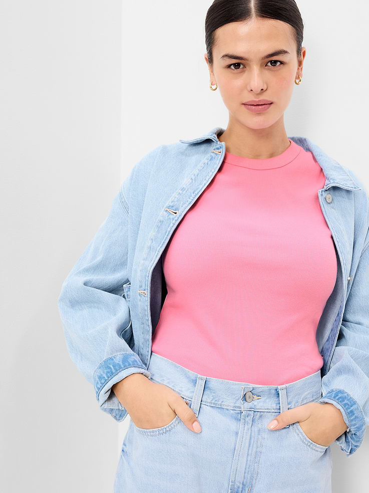 Image number 3 showing, Snug Crop T-Shirt