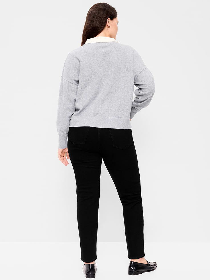 Image number 8 showing, High-Waisted Slim Jeans