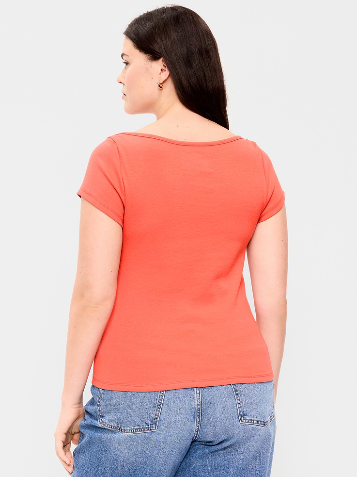 Image 7 of 9, Snug Boatneck T-Shirt