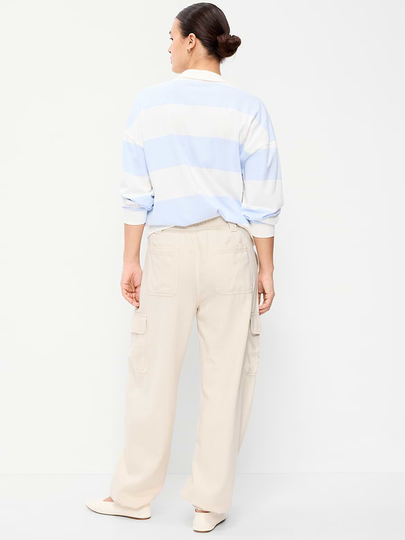 Twill Barrel Cargo Pants