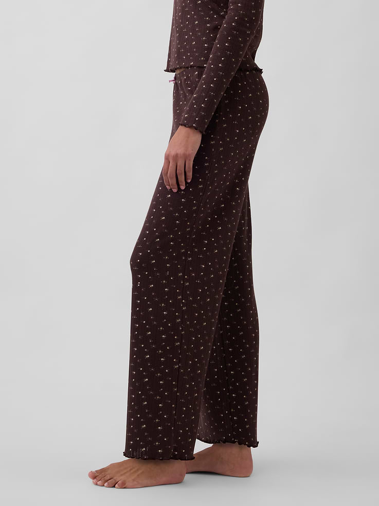 Image 3 of 6, Pointelle PJ Pants