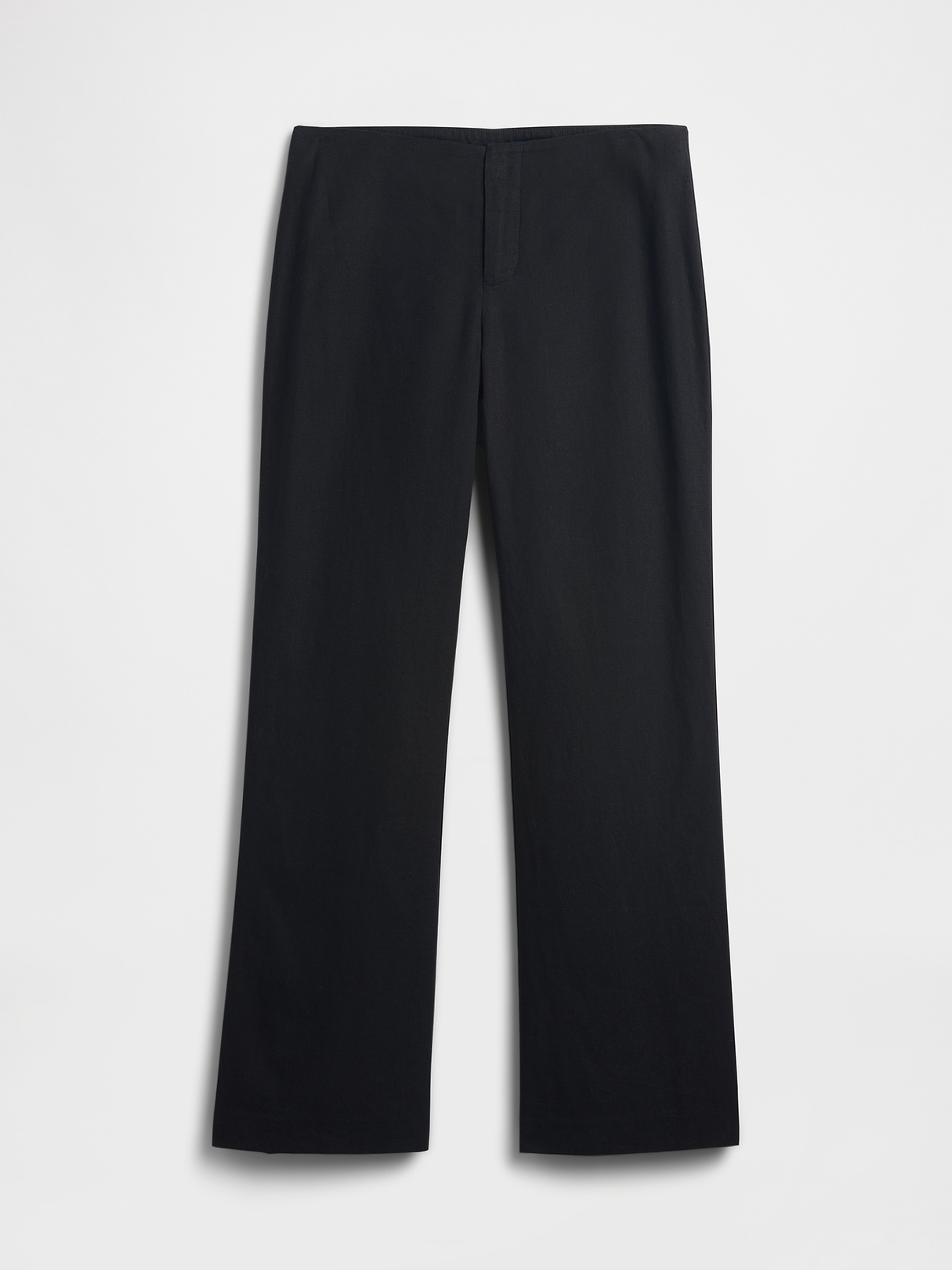 Low Rise Linen-Blend Flare Pants | Gap