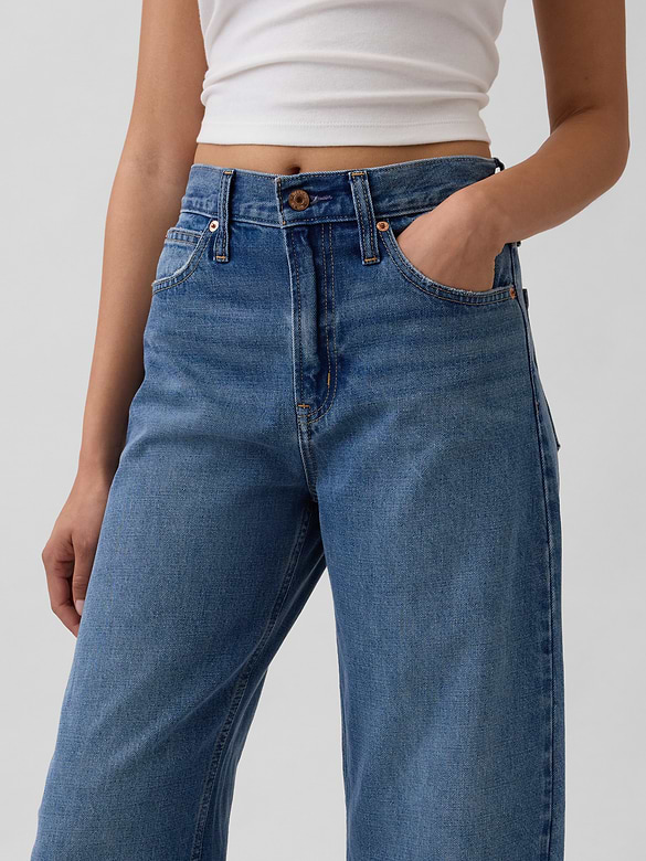 High Rise Barrel Jeans