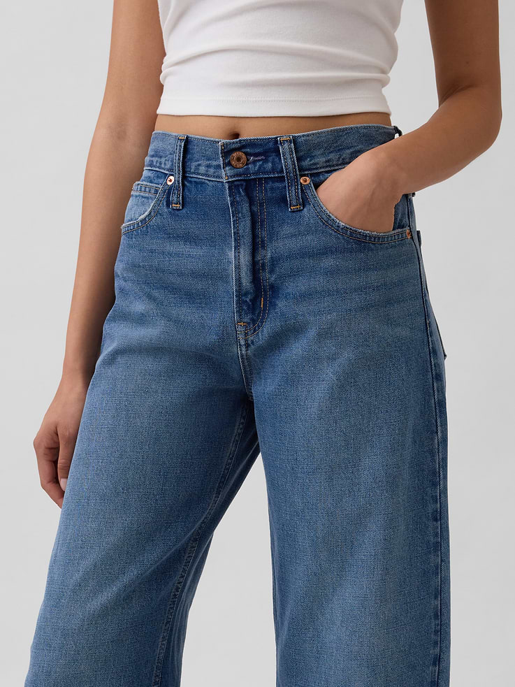 Image number 9 showing, High Rise Barrel Jeans