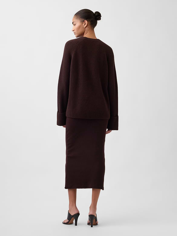CashSoft Stretch Midi Skirt