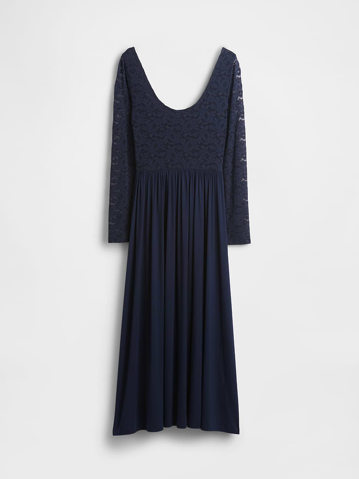 Image number 5 showing, Mixed Media Maxi Dress