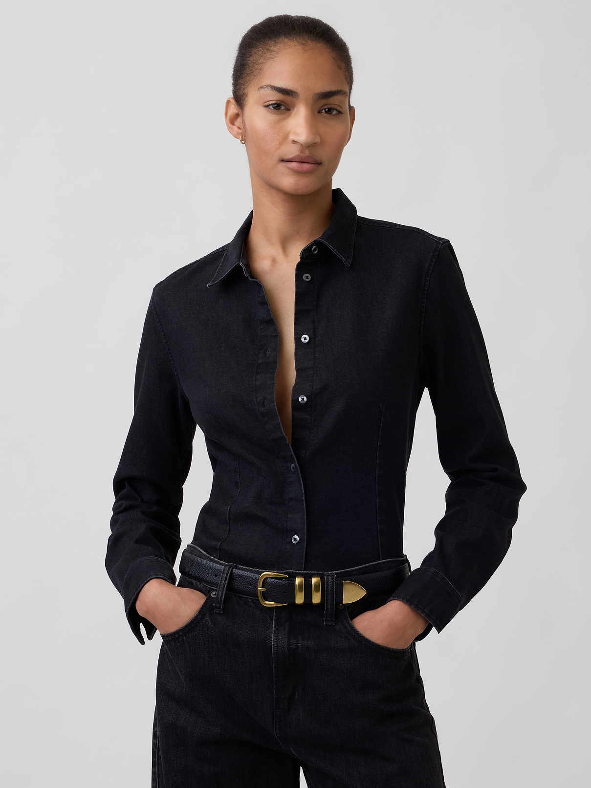 Image number 2 showing, Pebbled Leather Belt