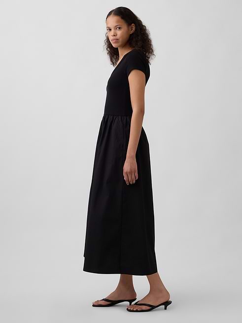 black gap dress Women's Modern Mixed Media Maxi by True Size XS Black Evening Dress with BACK-ZIPPER com/equity US SIZE:24W