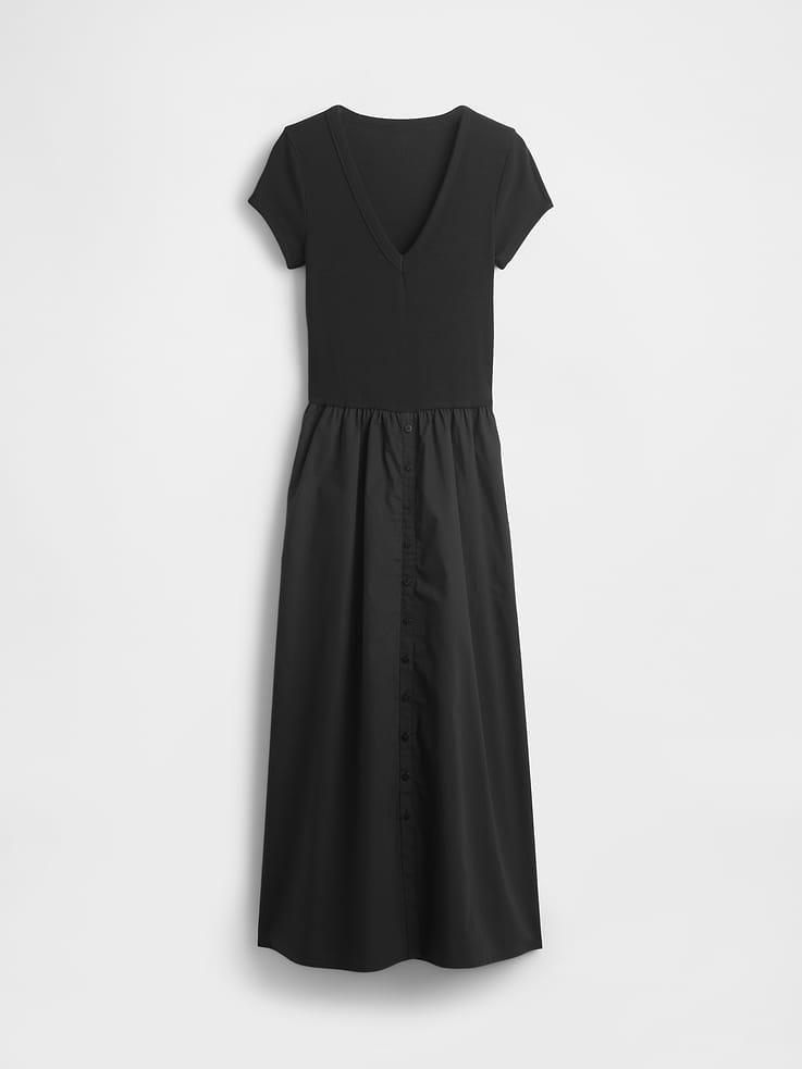 Image number 5 showing, Modern Mixed Media Maxi Dress