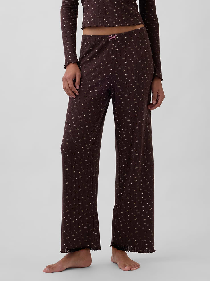Image 2 of 6, Pointelle PJ Pants