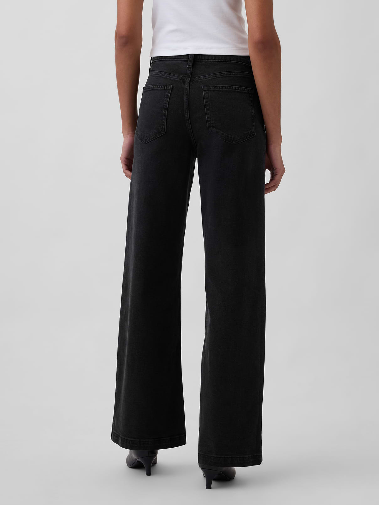Image 4 of 9, High Rise Stride Wide-Leg Jeans