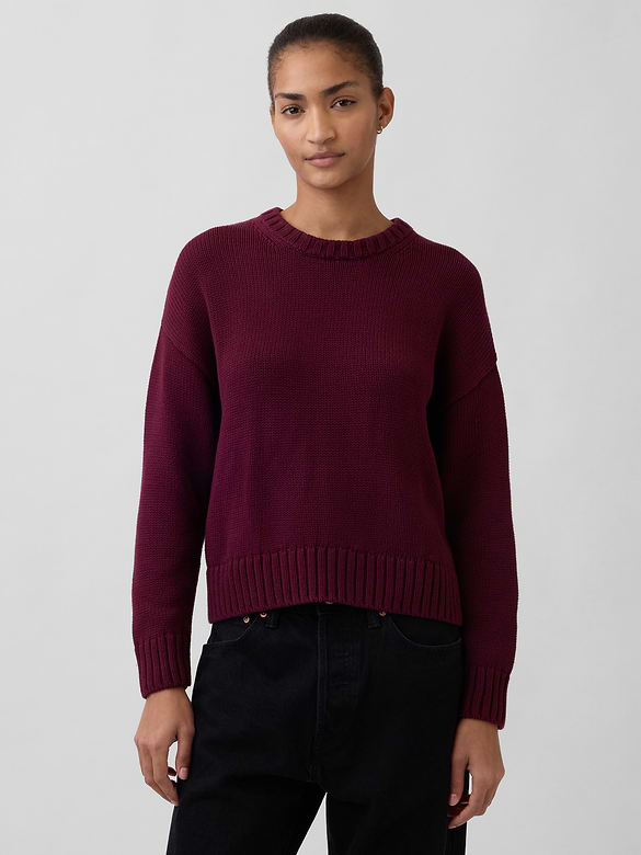 100% Cotton Relaxed Sweater