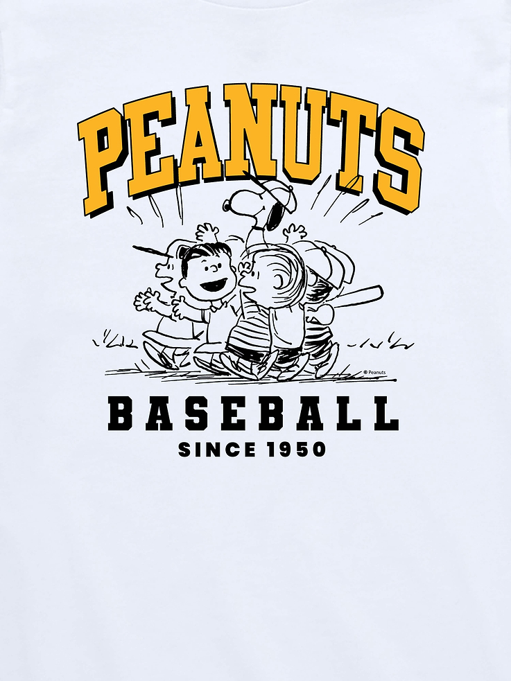 Image 3 of 4, Toddler Peanuts Baseball Short Sleeve Tee