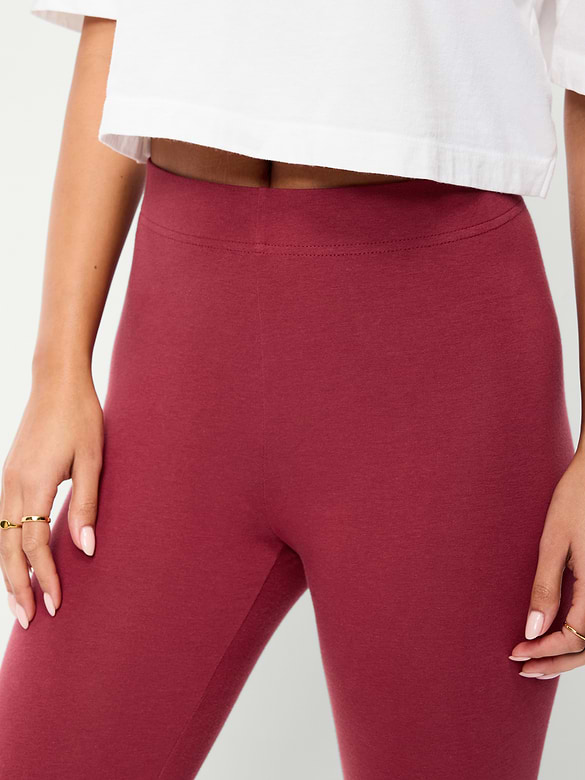 High-Waisted Fashion Layering Capri Legging