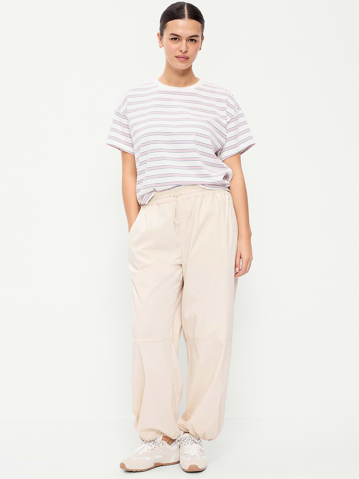 Image number 5 showing, Lightweight Pull-On Poplin Balloon Pants