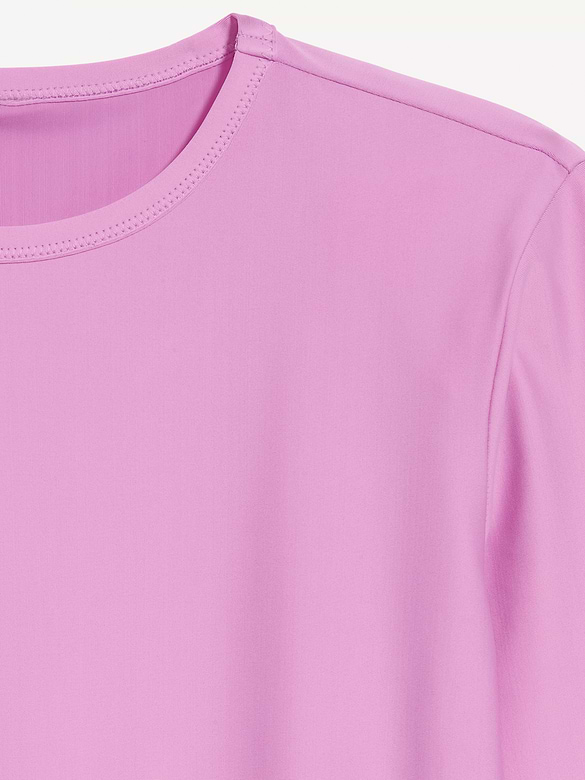Long-Sleeve Matte Rashguard Swim Top