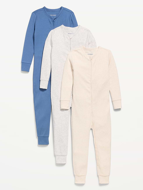 Snug Snug-Fit 2-Way-Zip Pajama One-Piece 3-Pack for Toddler & Baby clearance deal