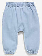 L'image numéro 1 présente Pantalon en chambray pour bébé