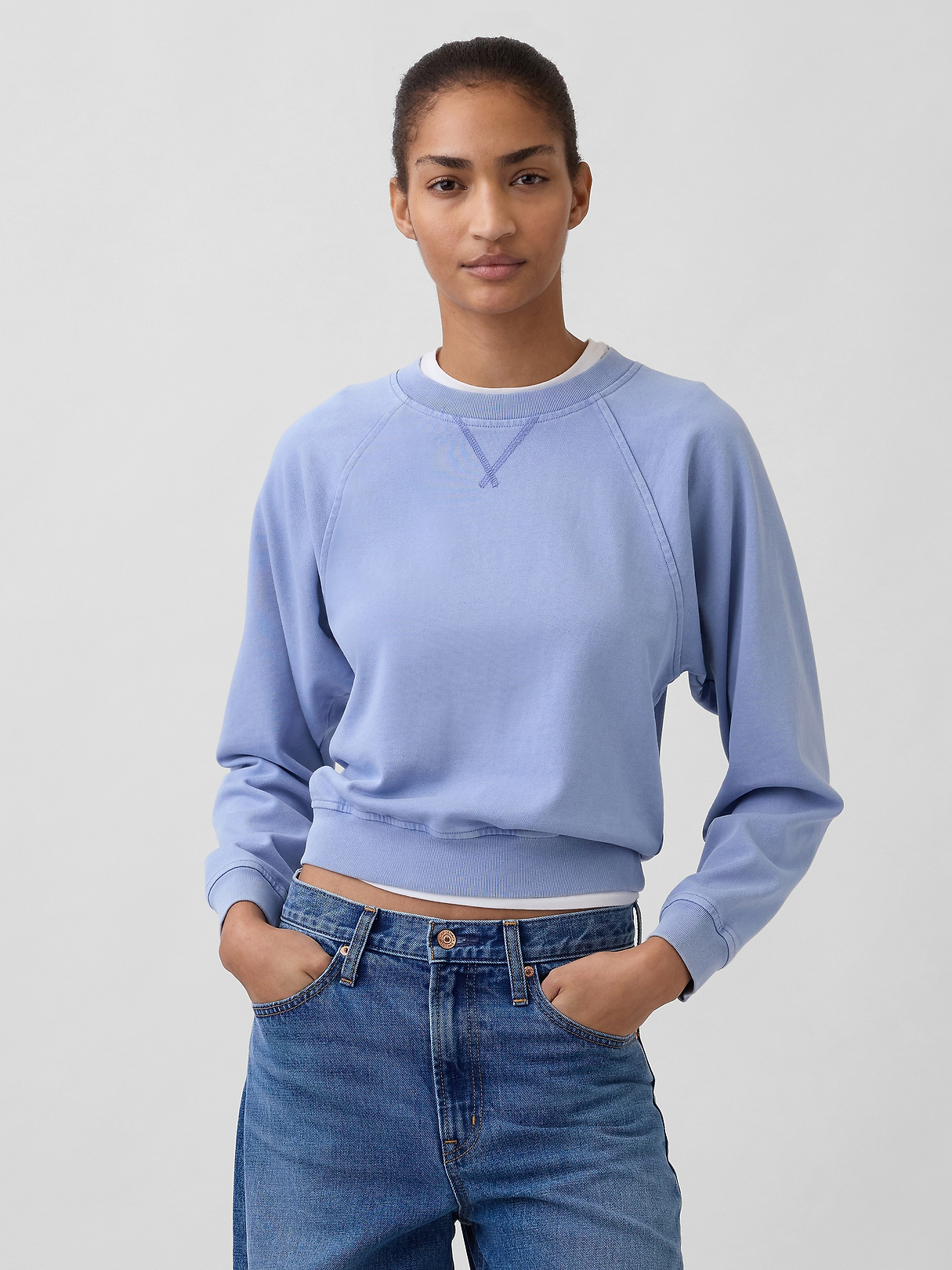 VintageSoft Terry Raglan Sweatshirt | Gap