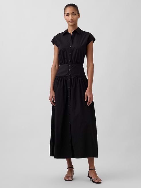 sleeves white maxi dress CASSIDY Black Silk Satin Dress Step into the spotlight Princess Size:6/38