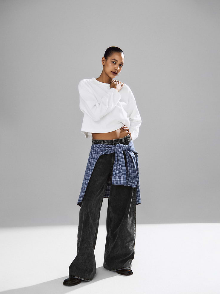 Image number 8 showing, Mid Rise UltraSoft Baggy Jeans