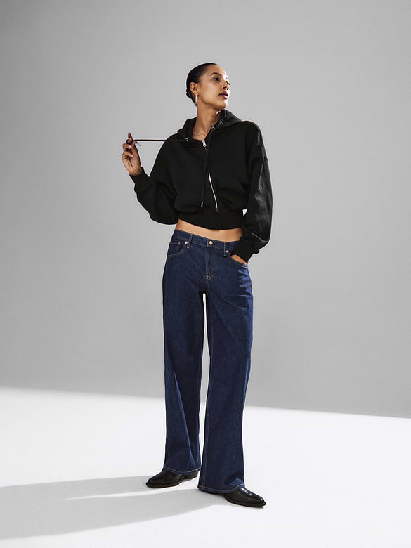 VintageSoft Wedge Zip Hoodie