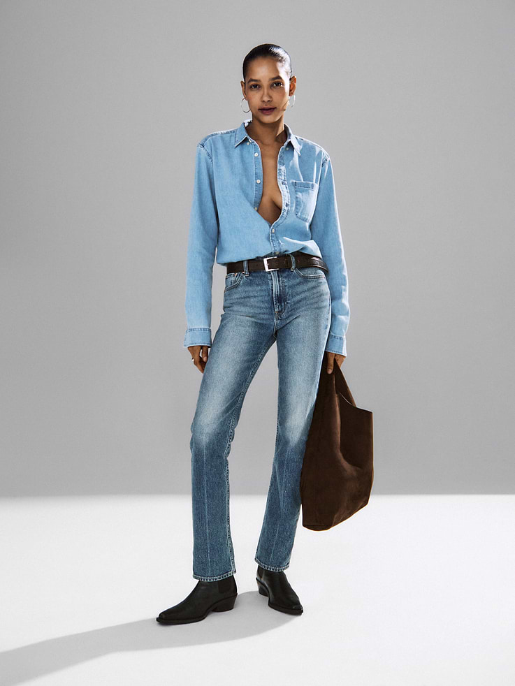 Image 6 of 6, Denim Pocket Shirt