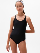 Image number 1 showing, Athleta Girl Reversible Strappy One Piece