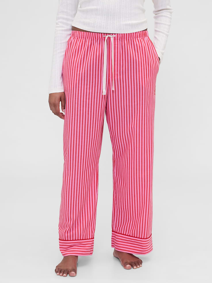 Image number 2 showing, Gap × Summer Fridays Relaxed Poplin Stripe PJ Pants