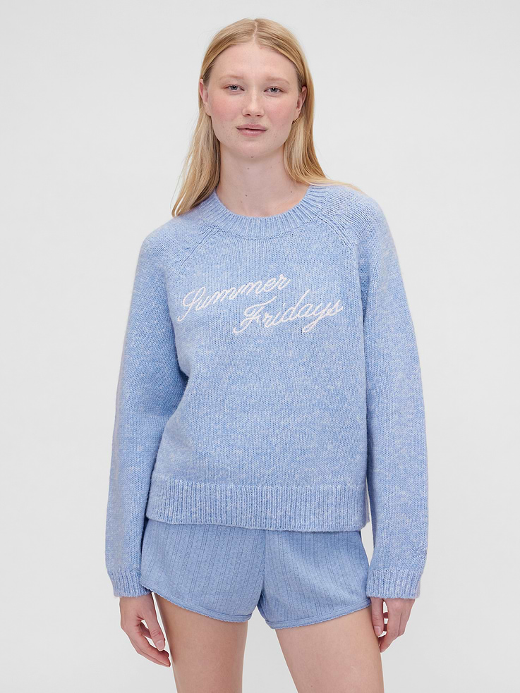 Image number 1 showing, Gap × Summer Fridays Oversized Logo Sweater