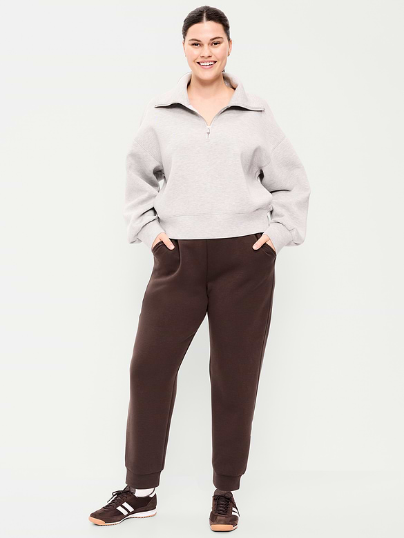 High-Waisted Bounce Fleece Jogger Sweatpants
