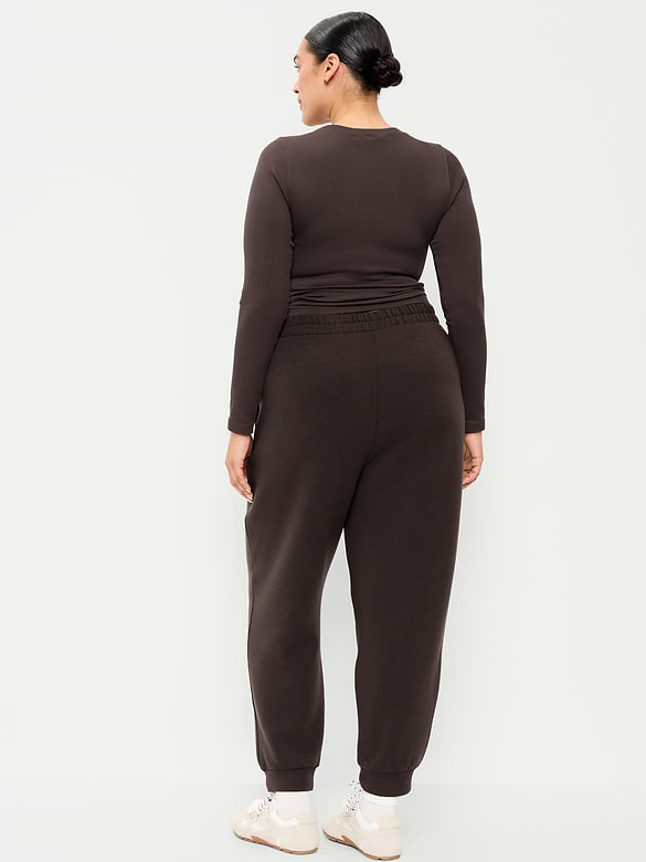 High-Waisted Bounce Fleece Jogger Sweatpants