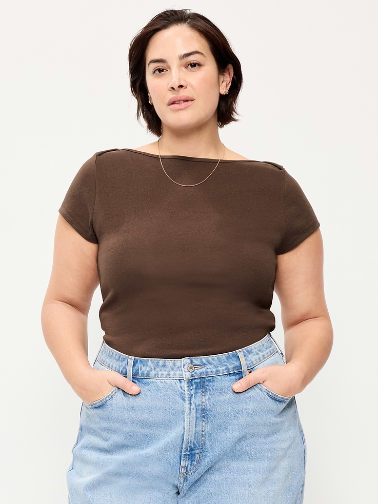 Image number 8 showing, Snug Boatneck T-Shirt