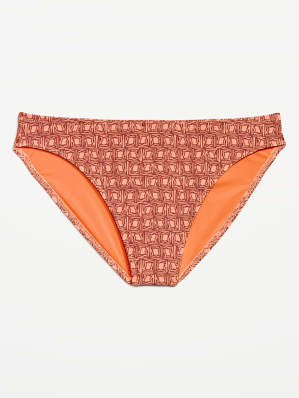 Mid-Rise Bikini Swim Bottoms