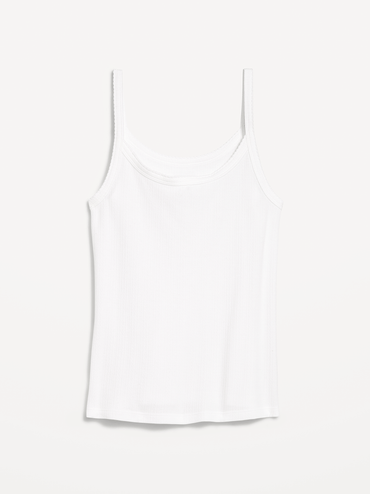 L'image numéro 6 présente Camisole en tricot pointelle