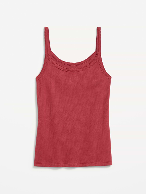Camisole en tricot pointelle