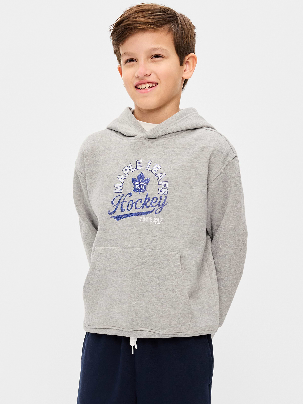 Image number 1 showing, NHL Graphic Gender-Neutral Hoodie for Kids