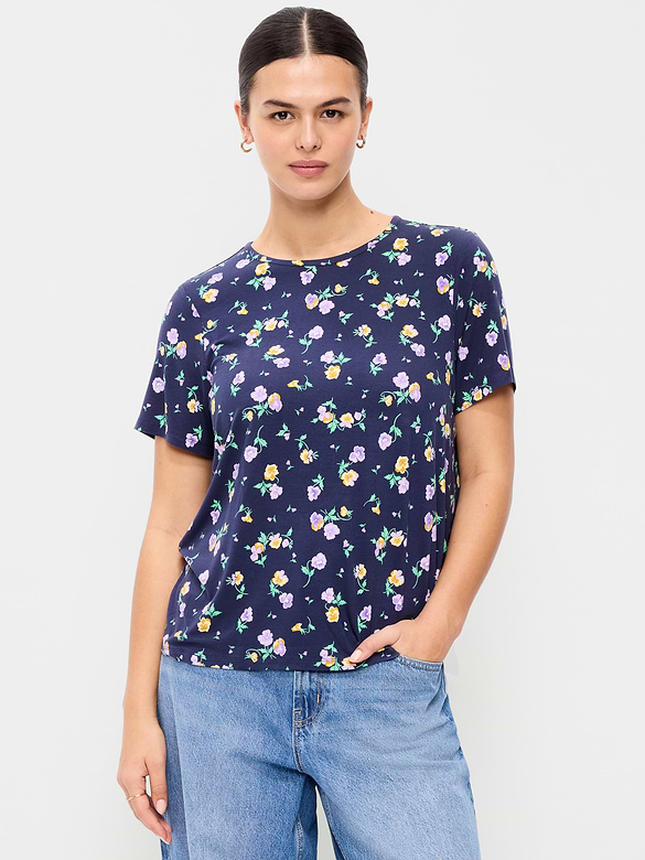 T-shirt ras du cou luxueux