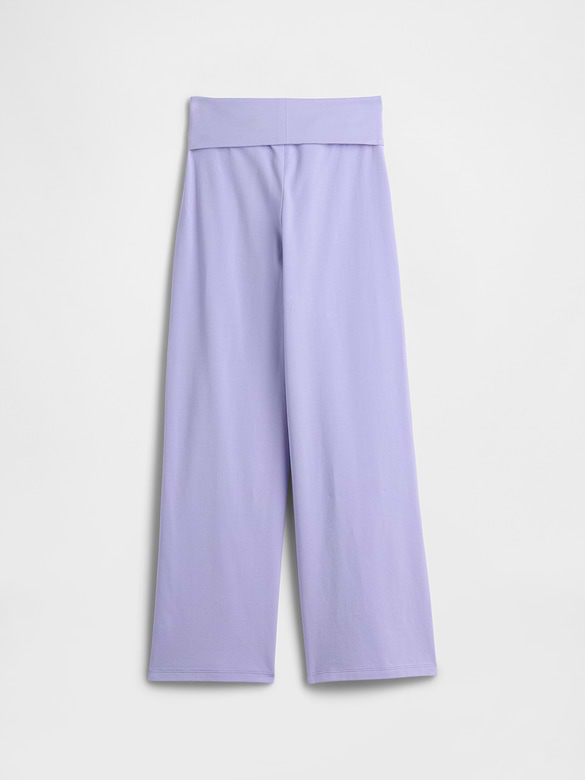 Kids Stretch Jersey Foldover Leggings