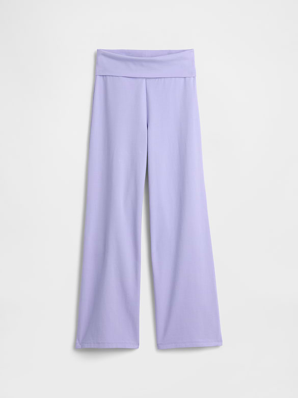 Kids Stretch Jersey Foldover Leggings