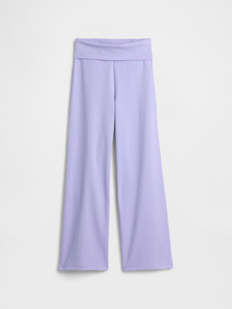 Image number 1 showing, Kids Stretch Jersey Foldover Leggings