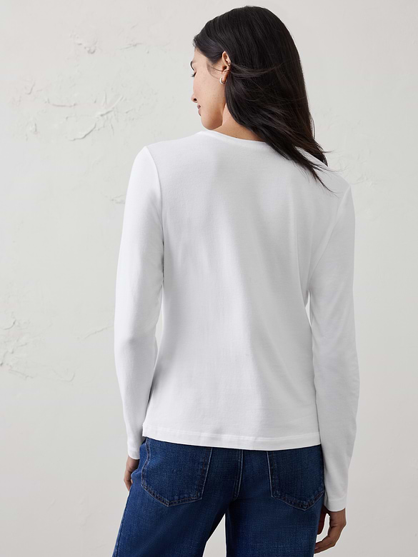 Timeless Long-Sleeve Crew-Neck T-Shirt