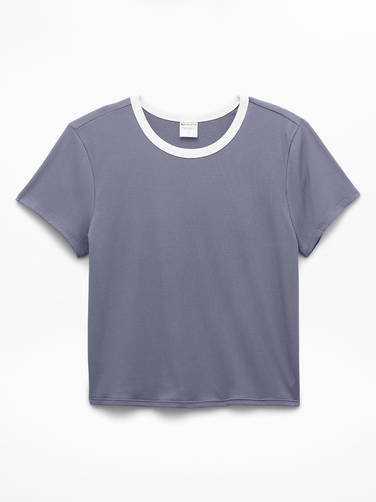 Signature Rib Crop Tee | Athleta