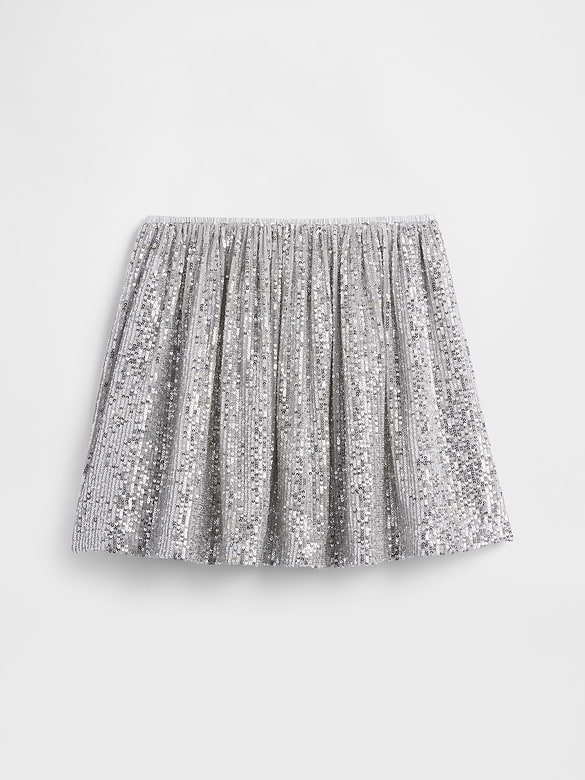 Kids Pull-On Sequin Skirt