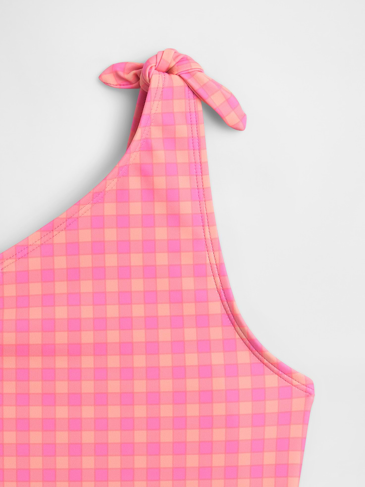 Image 3 of 3, Kids Swim Asymmetrical One-Piece