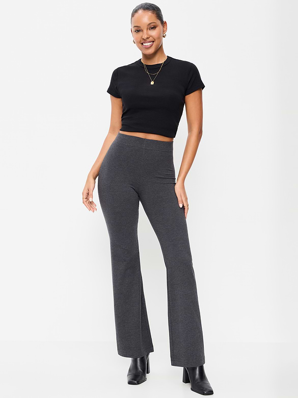 High-Waisted Fashion Flare Leggings