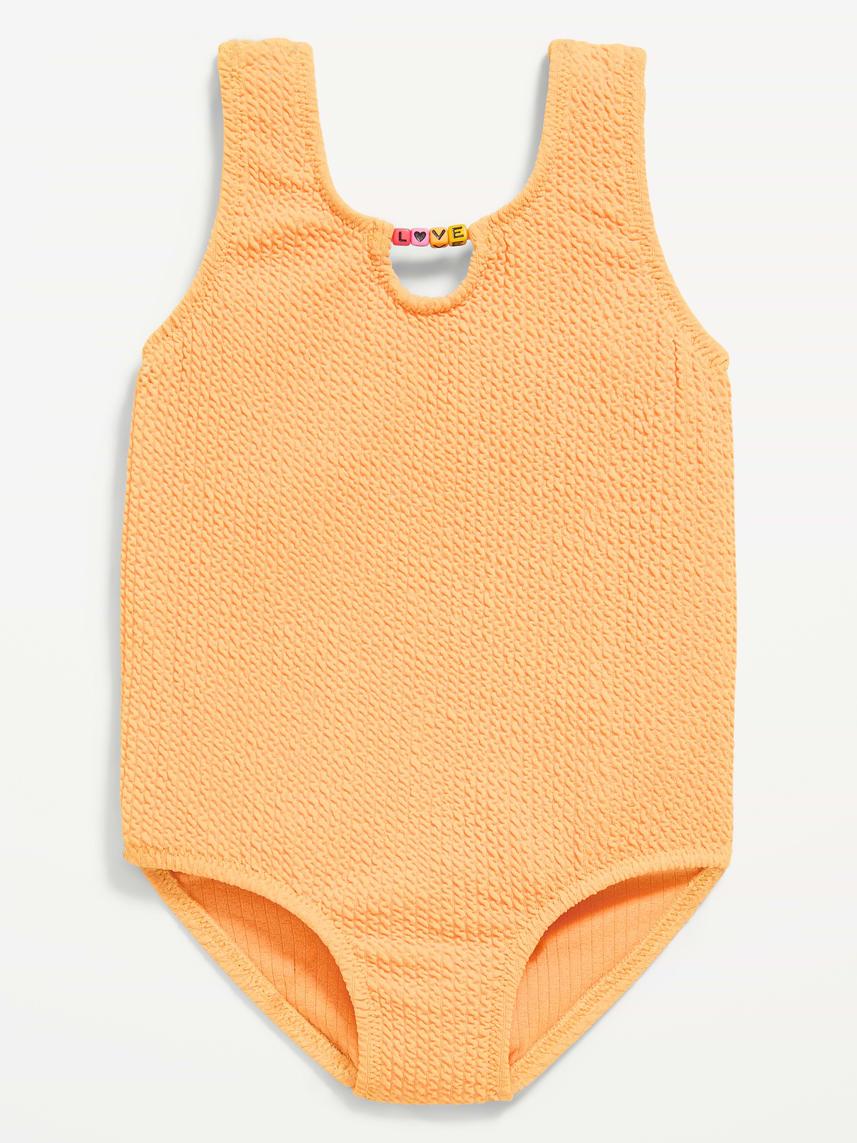 Image number 1 showing, Textured Beaded One-Piece Swimsuit for Toddler Girls