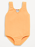 Image number 1 showing, Textured Beaded One-Piece Swimsuit for Toddler Girls