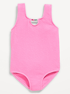 Image number 1 showing, Textured Beaded One-Piece Swimsuit for Toddler Girls