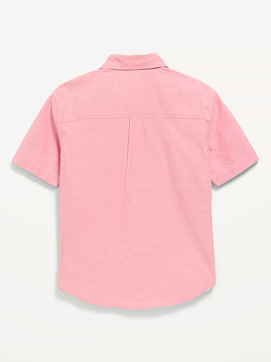 Image number 3 showing, Short-Sleeve Pocket Oxford Shirt for Boys